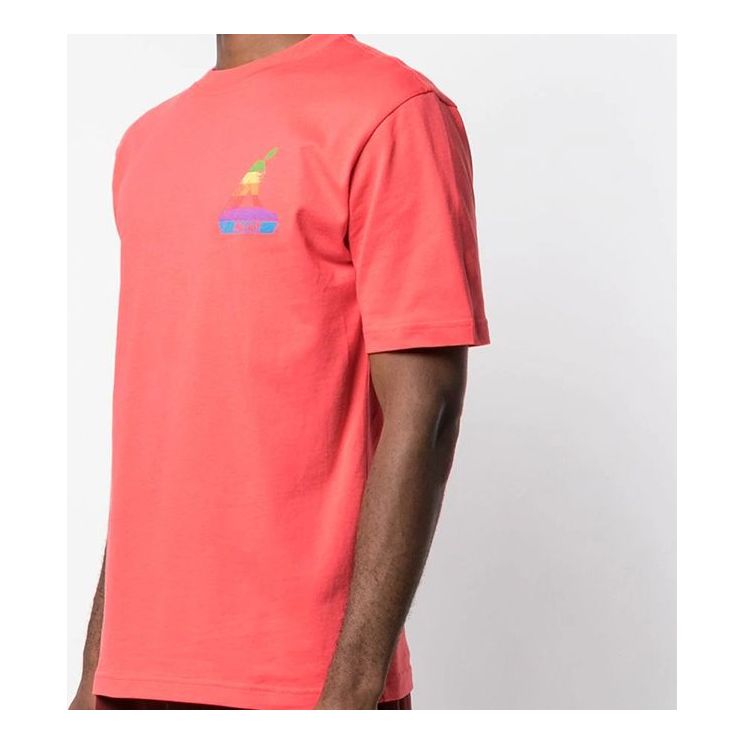 PALACE Jobsworth T-Shirt Creative Apple Printing Short Sleeve Unisex Red P16TS049