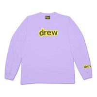 Drew House Logo Crewecnk Long Sleeve T-shirt 'Lavender' DR-SS20-53