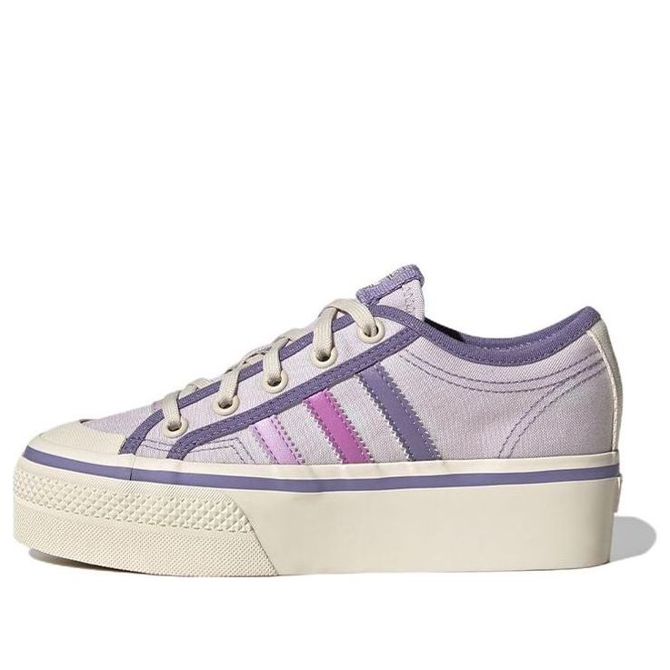(GS) adidas Nizza Platform Shoes 'Almost Pink Pulse Lilac' GY7051