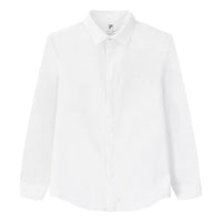 FILA Contrasting Colors Blue Long Sleeves Shirt White F11M032401F-WT