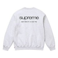 Supreme FW23 Week10 NYC Crewneck Logo Sweater 'White' SUP-FW23-174