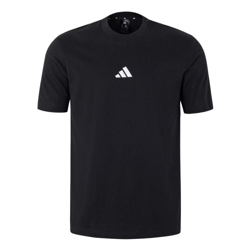 adidas Essentials T-Shirt Asia Sizing 'Black White' JY8562