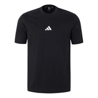 adidas Essentials T-Shirt Asia Sizing 'Black White' JY8562