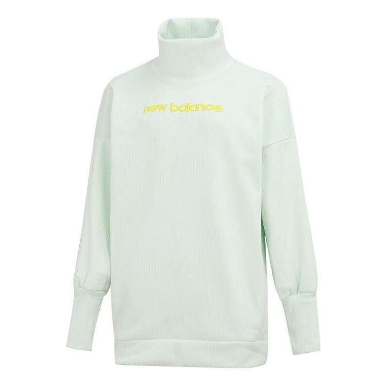(WMNS) New Balance High Collar Pullover Asia Sizing 'Lime Green' WT13110-WES