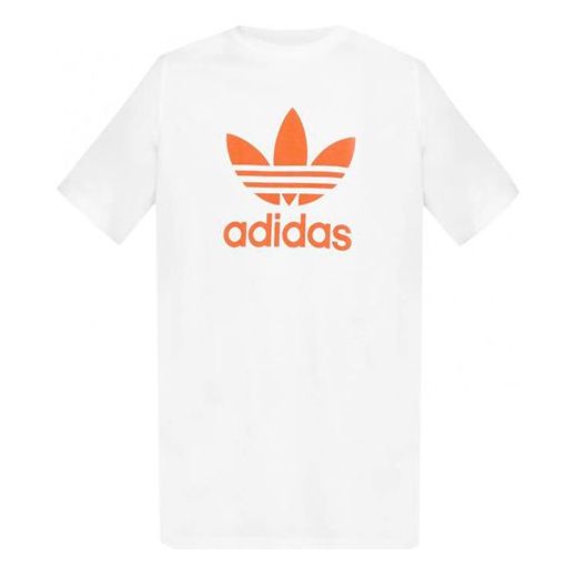 adidas originals Sports Short Sleeve White Orange DH5772