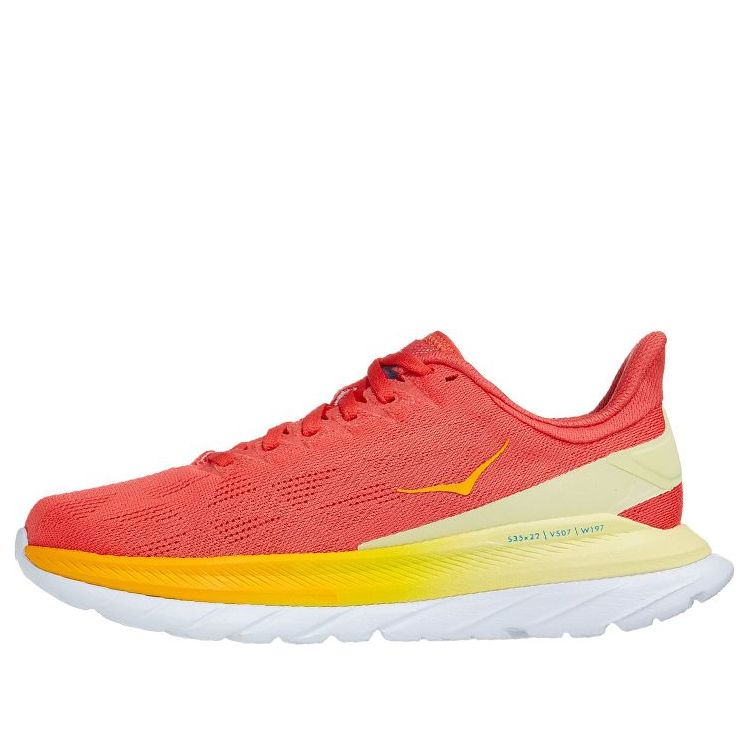 (WMNS) HOKA ONE ONE Mach 4 'Hot Coral Saffron' 1113529-HCSF