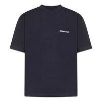 Balenciaga BB Corporate T-shirt Medium Fit 'Navy' 612966TJV873967