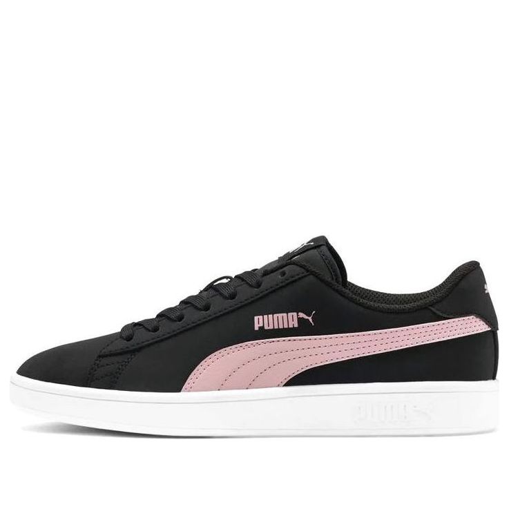 (WMNS) PUMA Smash Casual Board Shoes Buck Black/Pink 382612-06