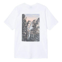 Stussy Falls Tee Classic Poster Short Sleeve Unisex White 1904475-WHITE