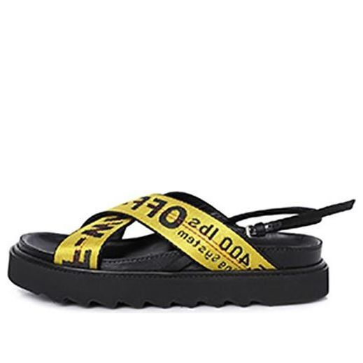 (WMNS) Off-White Yellow Slippers OF2D2X003