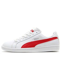 PUMA Suede Platform Animal Casual Board Shoes White/Red 356722-09