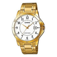 Casio Analog Watch 'Gold White' MTP-V004G-7B