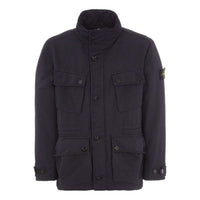 STONE ISLAND Logo-Patch Buttoned Jacket 'Black' 771541249-V0020