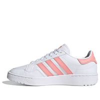 (GS) adidas originals Team Court J 'White Pink' EG9089