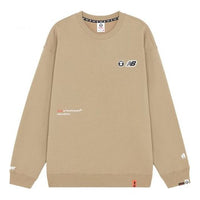 New Balance Men's New Balance x Aape Crossover Camouflage Logo Printing Loose Round Neck Pullover Brown PSWM9466-BGX