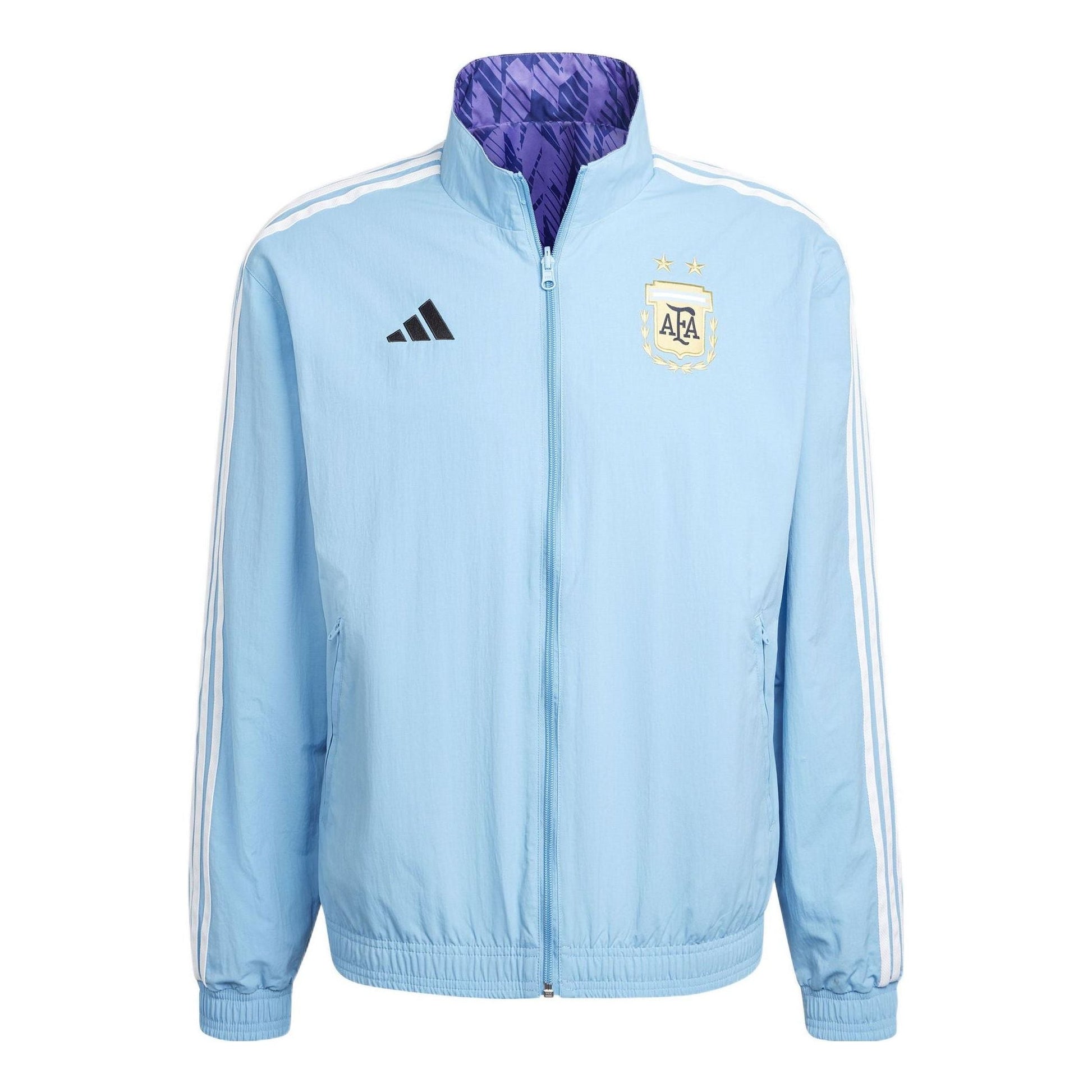 adidas Argentina Anthem Jacket Men's Sports Soccer Running Top Light Blue HF3948