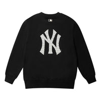 MLB New York Yankees Vintage Embroidery Logo Long-Sleeve Fleece Unisex Black 31MTM1041-50L