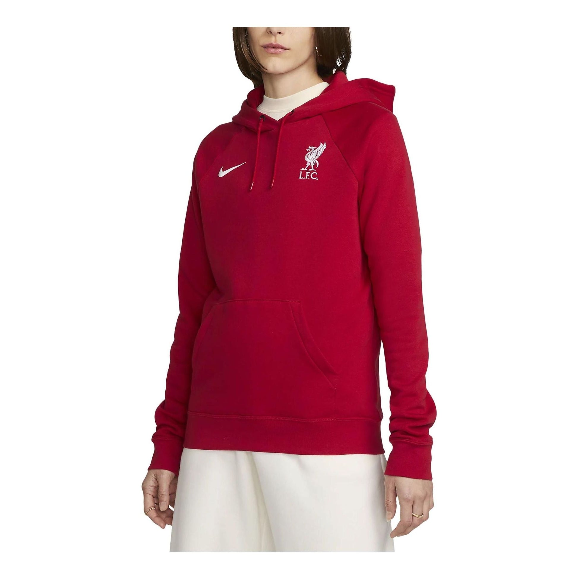 (WMNS) Nike Liverpool FC Fleece Pullover Hoodie 'Red' DV4703-687