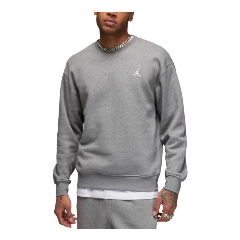 Air Jordan Fleece Crewneck Sweatshirt 'Grey' FJ7776-091