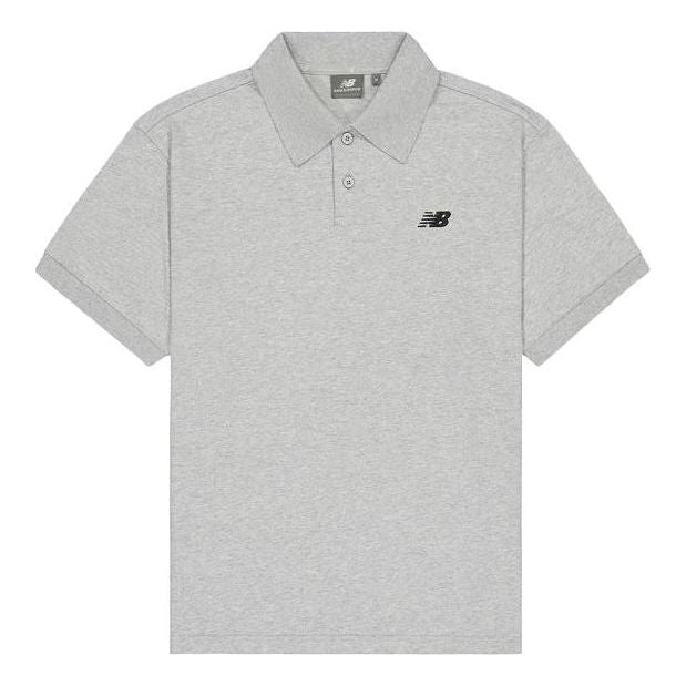 New Balance Cotton Polo Shirt Asia Sizing 'Grey' NFE21011-MGR
