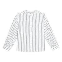 Levis Easy Wave Series Round-neck Stripe Long-Sleeved Shirt White 23987-0004