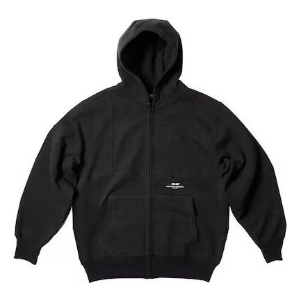 Palace X Engineered Garments FW22 Heavy Patchwork Zip Hood Jacket 'Black' P23CS191