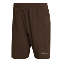 Men's adidas Printing Straight Shorts Brown HP0422