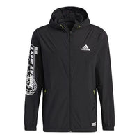 adidas Outdoor Athleisure Casual Sports Hooded Jacket Black HB8917