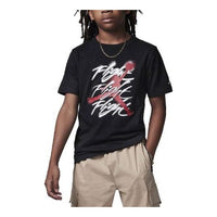 (GS) Air Jordan Jumpman Flight Sprayed T-Shirt 'Black' 95C814-023