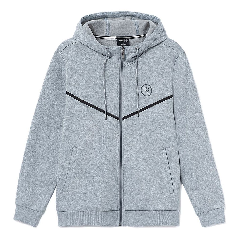 Li-Ning Way Of Wade Graphic Hooded Jacket 'Shark Grey' AWDSH87-2
