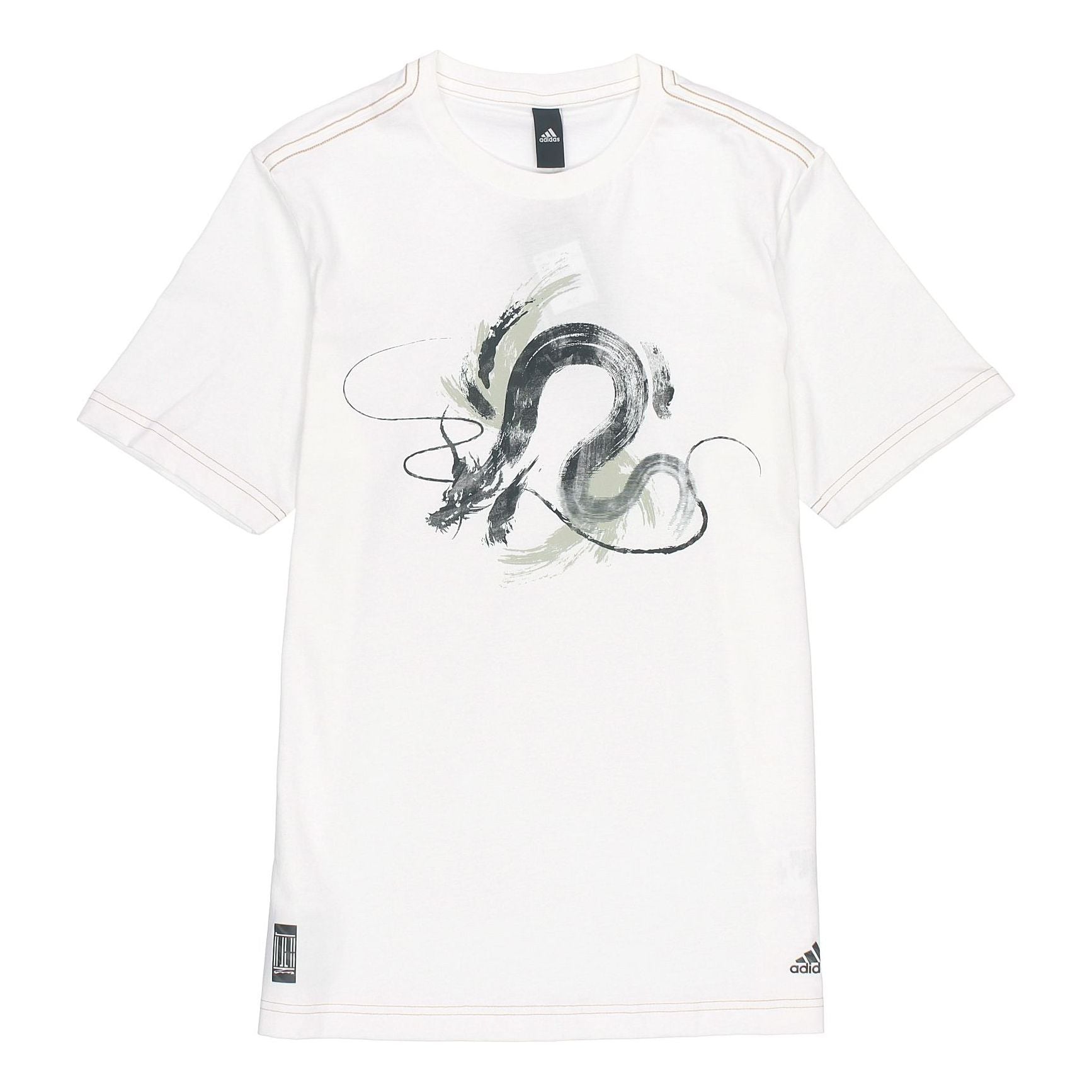 adidas Series WJ T GFX Printing Training Sports Short Sleeve White GP0917
