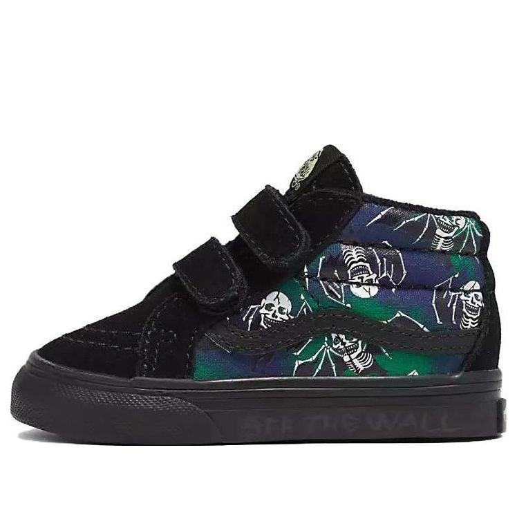 (TD) Vans Sk8-Mid Reissue V 'Glow-In-The-Dark Skull Print' VN0A5DXDBOU
