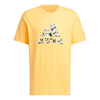 adidas China T-Shirt Asia Sizing 'Yellow White' JI6835