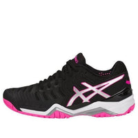 (WMNS) ASICS Gel Resolution 7 'Black Silver Hot Pink' E751Y-9093