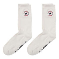 Converse Embroidered Logo Crew Socks Two Pairs 'White' 10023581-A03