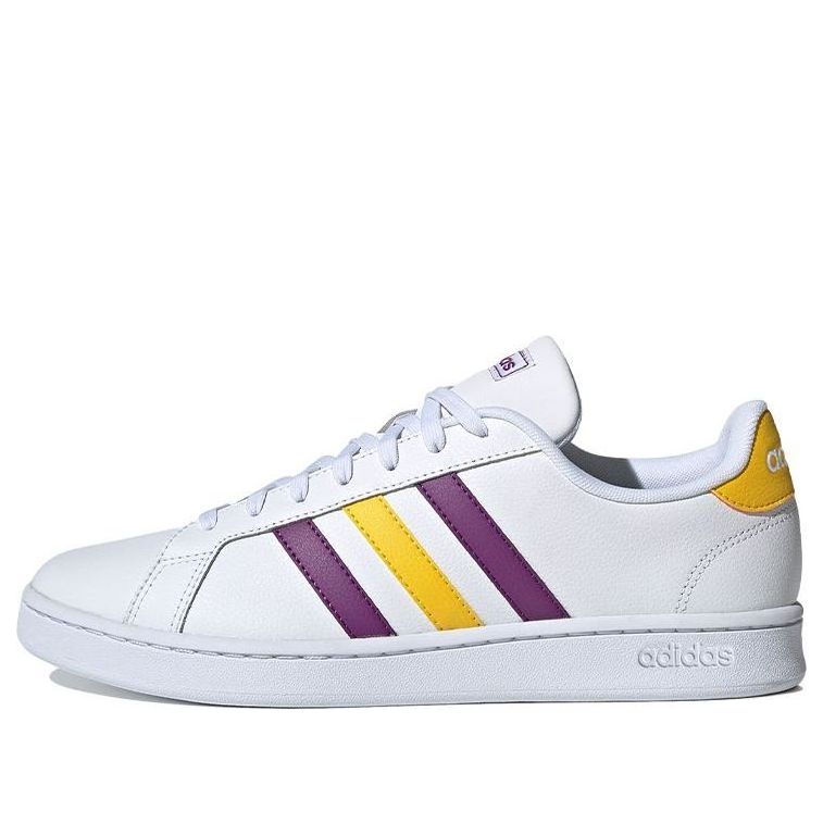 adidas Grand Court 'White Purple Yellow' FW5907