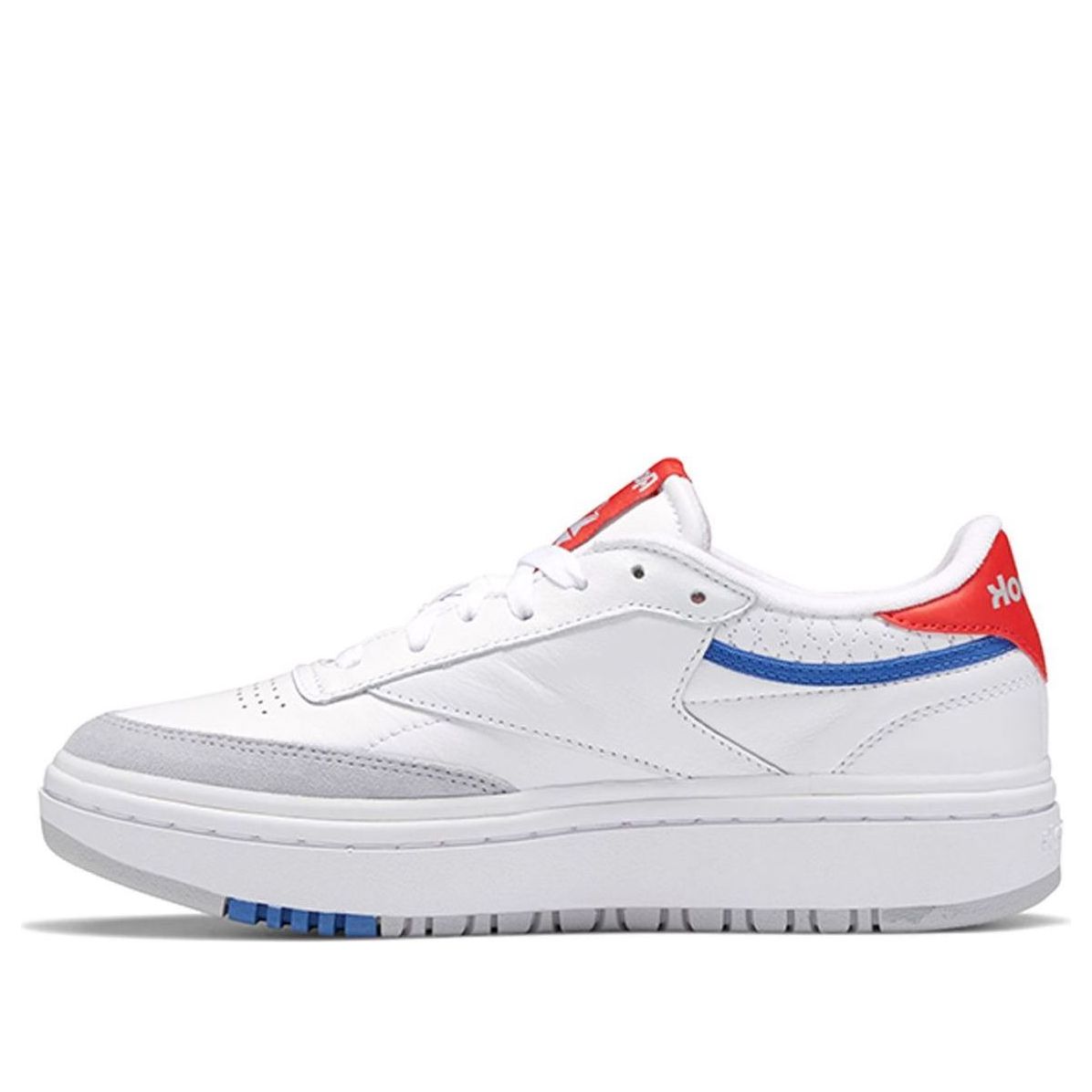 (WMNS) Reebok Club C Double 'White Red Blue' EG5989