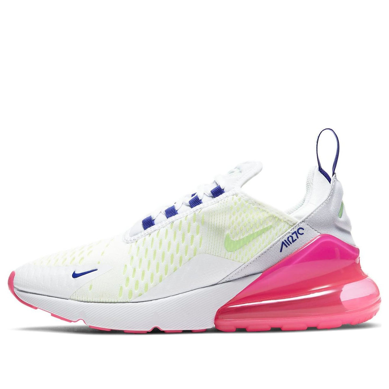 (WMNS) Nike Air Max 270 'White Pink Blast Volt' DH0252-100