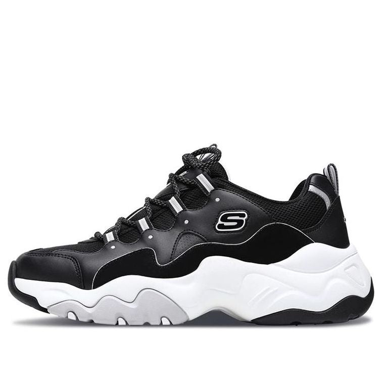 Skechers D lites 3.0 Low-Top Daddy Shoes Black/White 999878-BKW