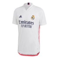 adidas real Madrid 20-21 Season Player Edition Home Alphabet Logo Stripe Sports Soccer/Football Short Sleeve Jersey FM4736