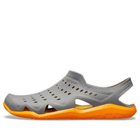Crocs Swiftwater Wave Shoes 'Slate Grey Blazing Orange' 203963-0FR