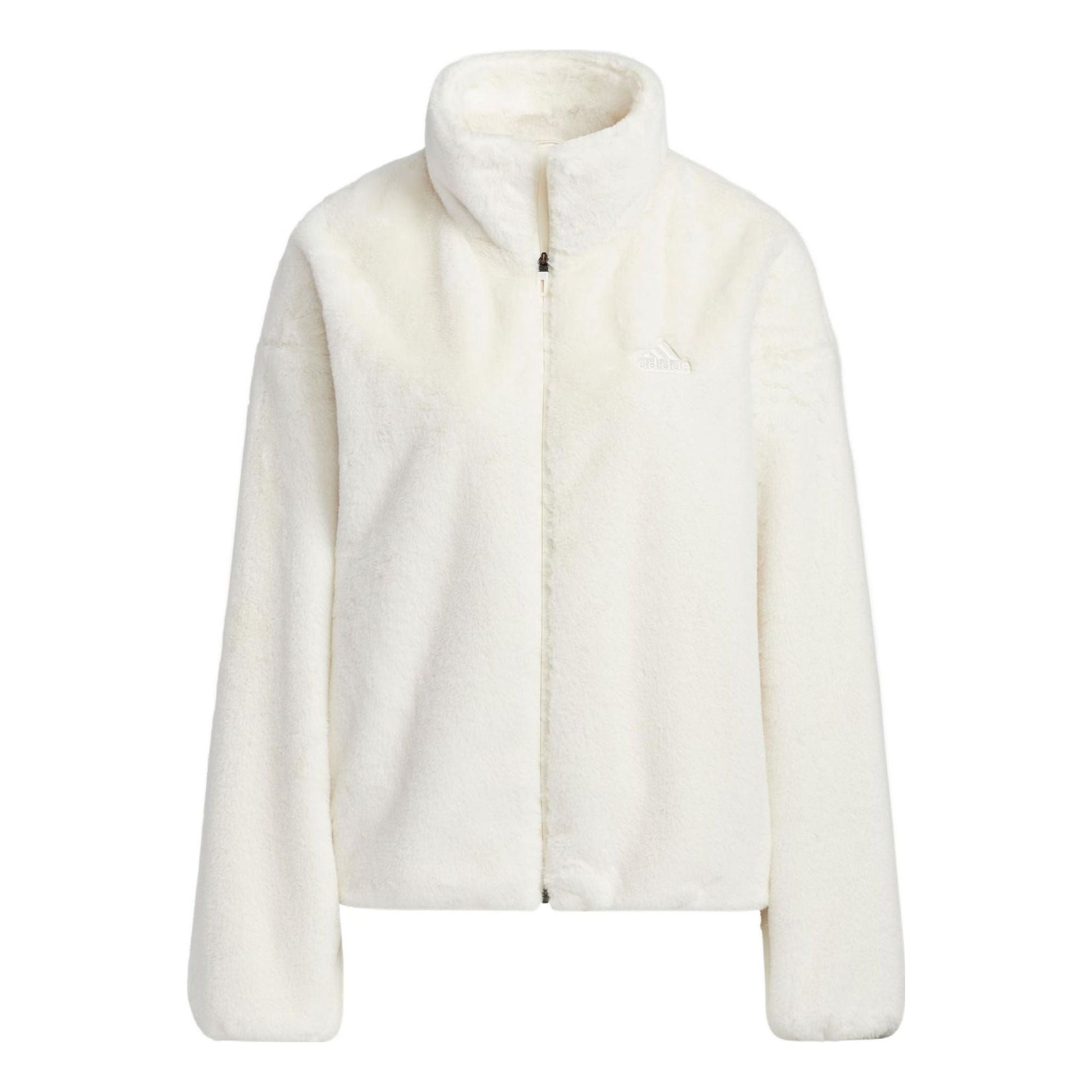 (WMNS) adidas Met Fur Jacket Asia Sizing 'White' HM7102