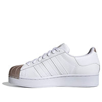 (WMNS) adidas originals Superstar Bold MT Shoes White/Brown G58918