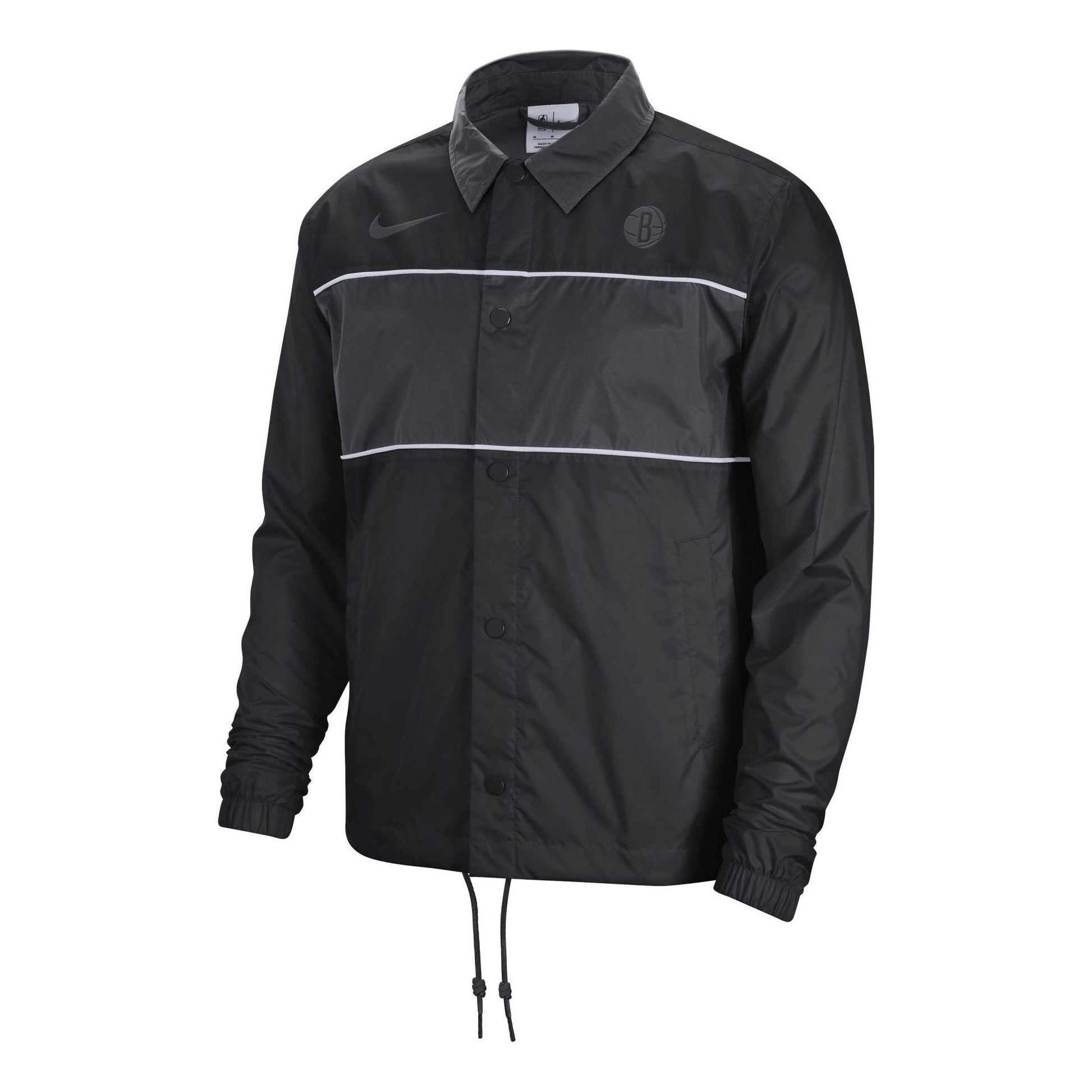 Nike Brooklyn Nets Coach Jacket 'Black' DR2334-010