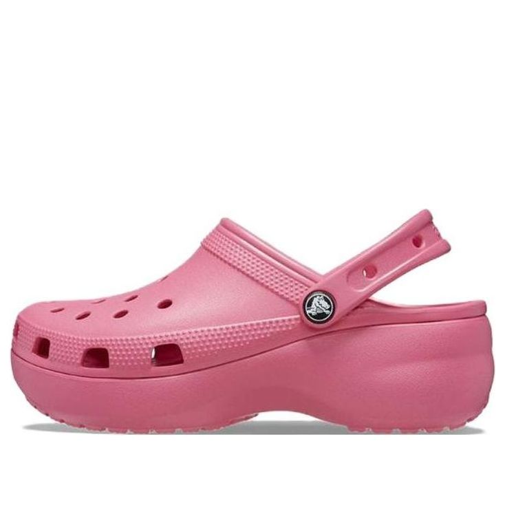 (WMNS) Crocs Classic Platform Clog 'Hyper Pink' 206750-6VZ