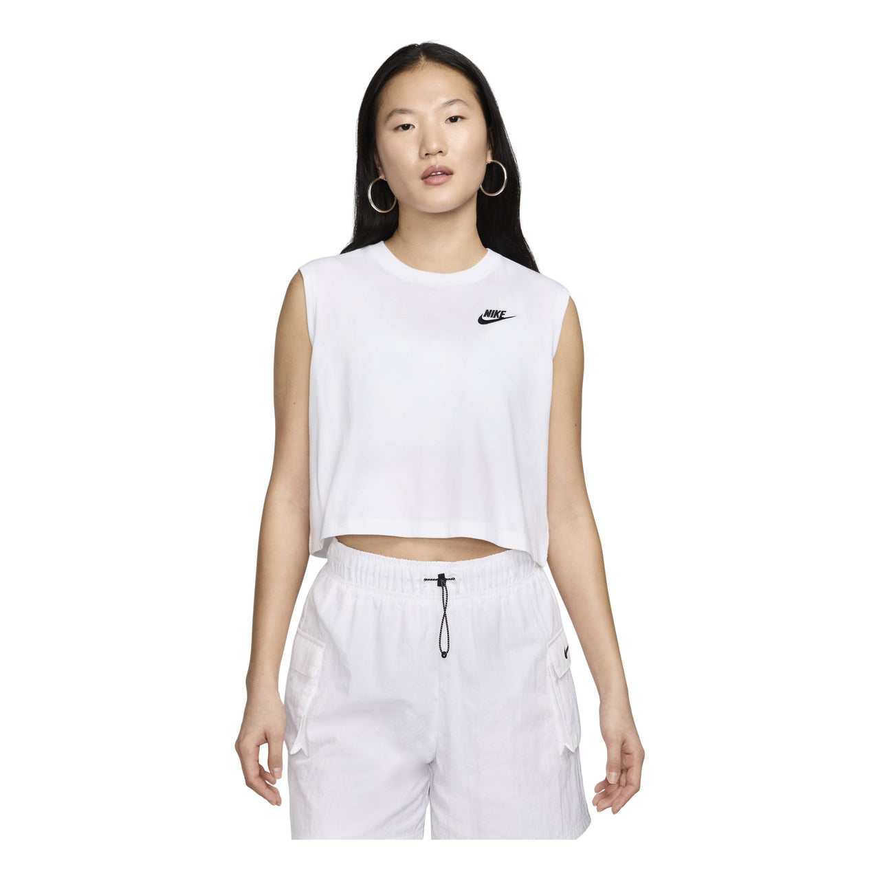 (WMNS) Nike Sportswear Club Sleeveless Cropped Top 'White' FV5506-100