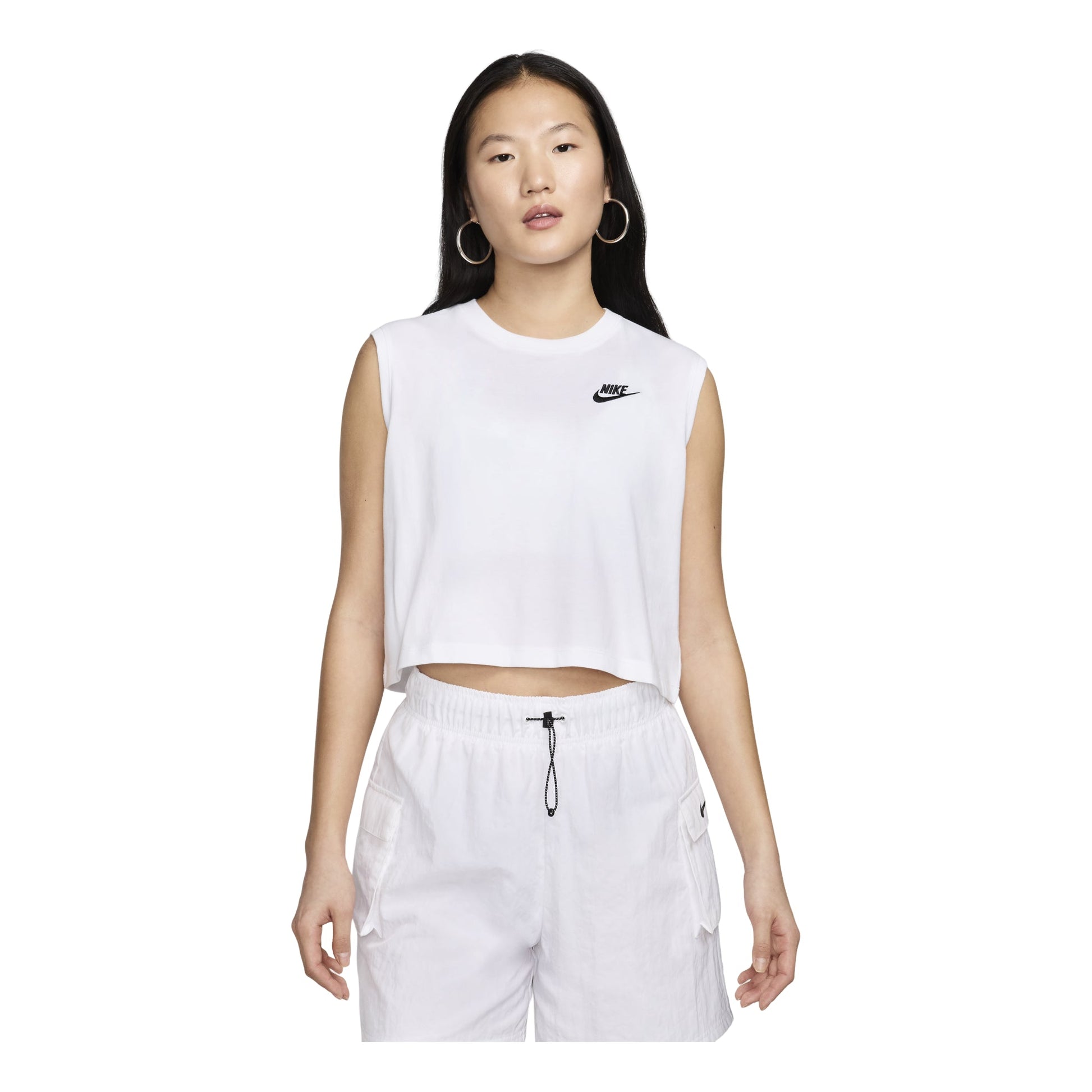 (WMNS) Nike Sportswear Club Sleeveless Cropped Top 'White' FV5506-100