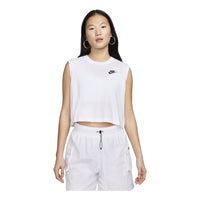 (WMNS) Nike Sportswear Club Sleeveless Cropped Top 'White' FV5506-100