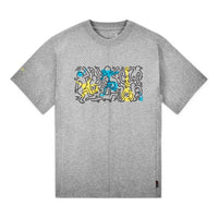 Converse x Keith Haring Shapes T-Shirt Asia Sizing 'Grey' 10025066-A01