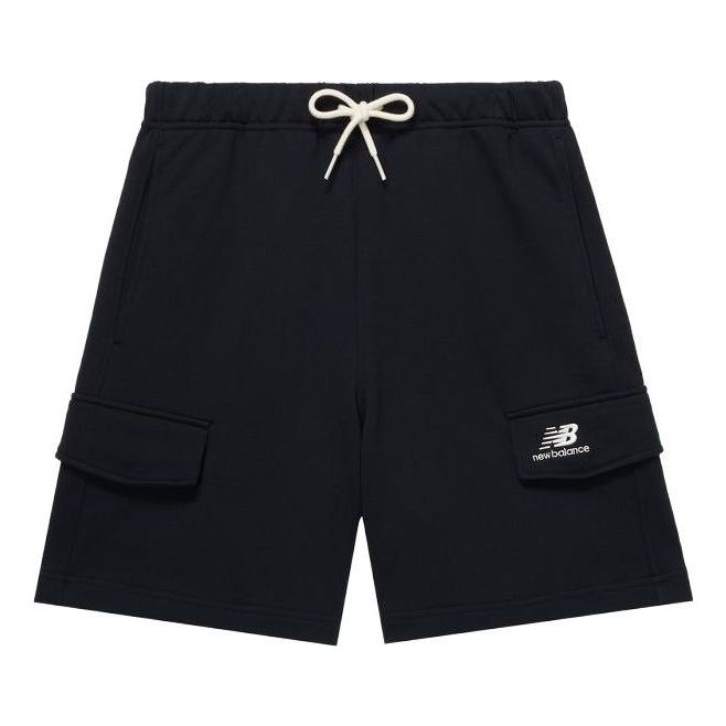 New Balance Logo Cargo Shorts Asia Sizing 'Black' 5VD24043-BK